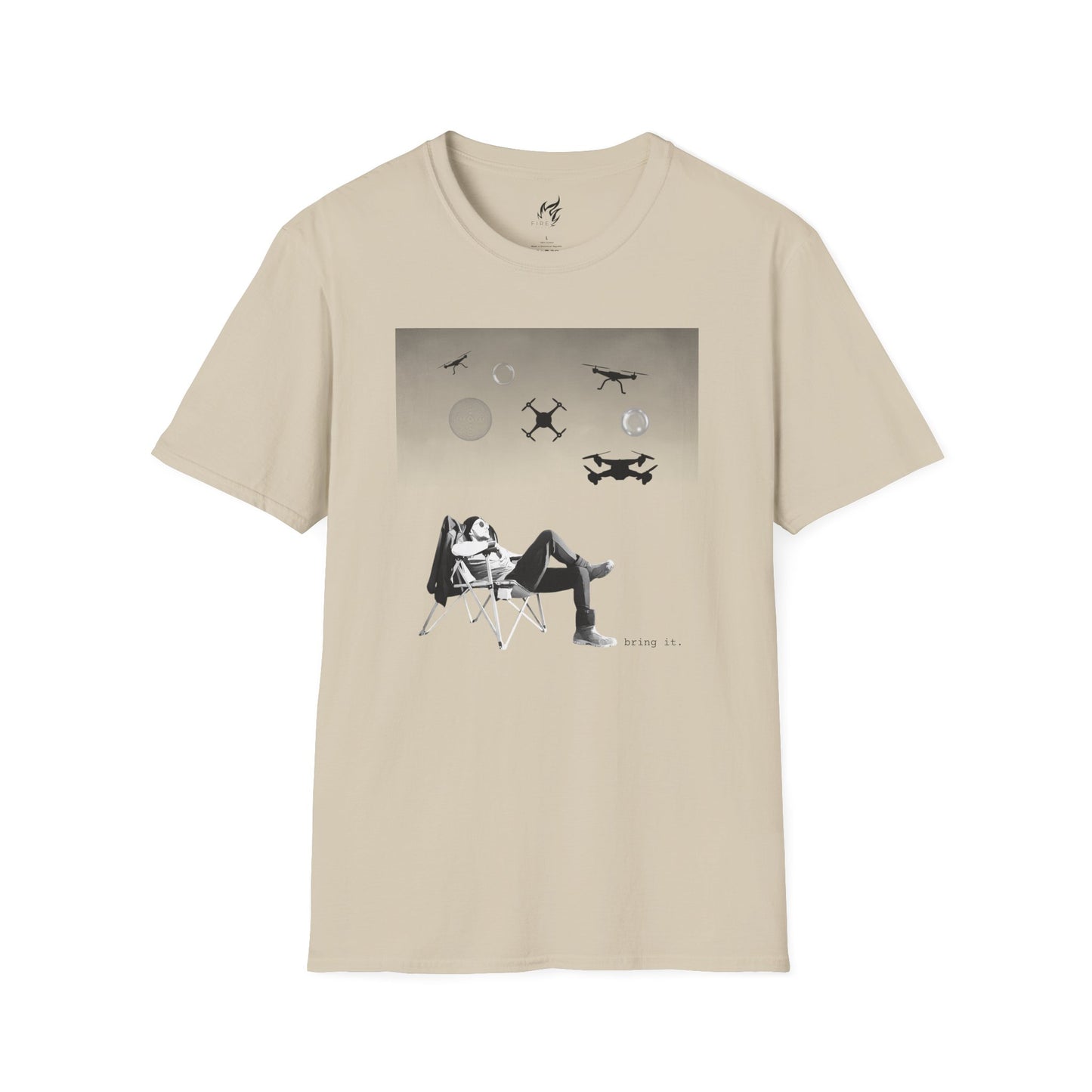 Bring it - Alien Orbs Drones Unisex Softstyle T-Shirt