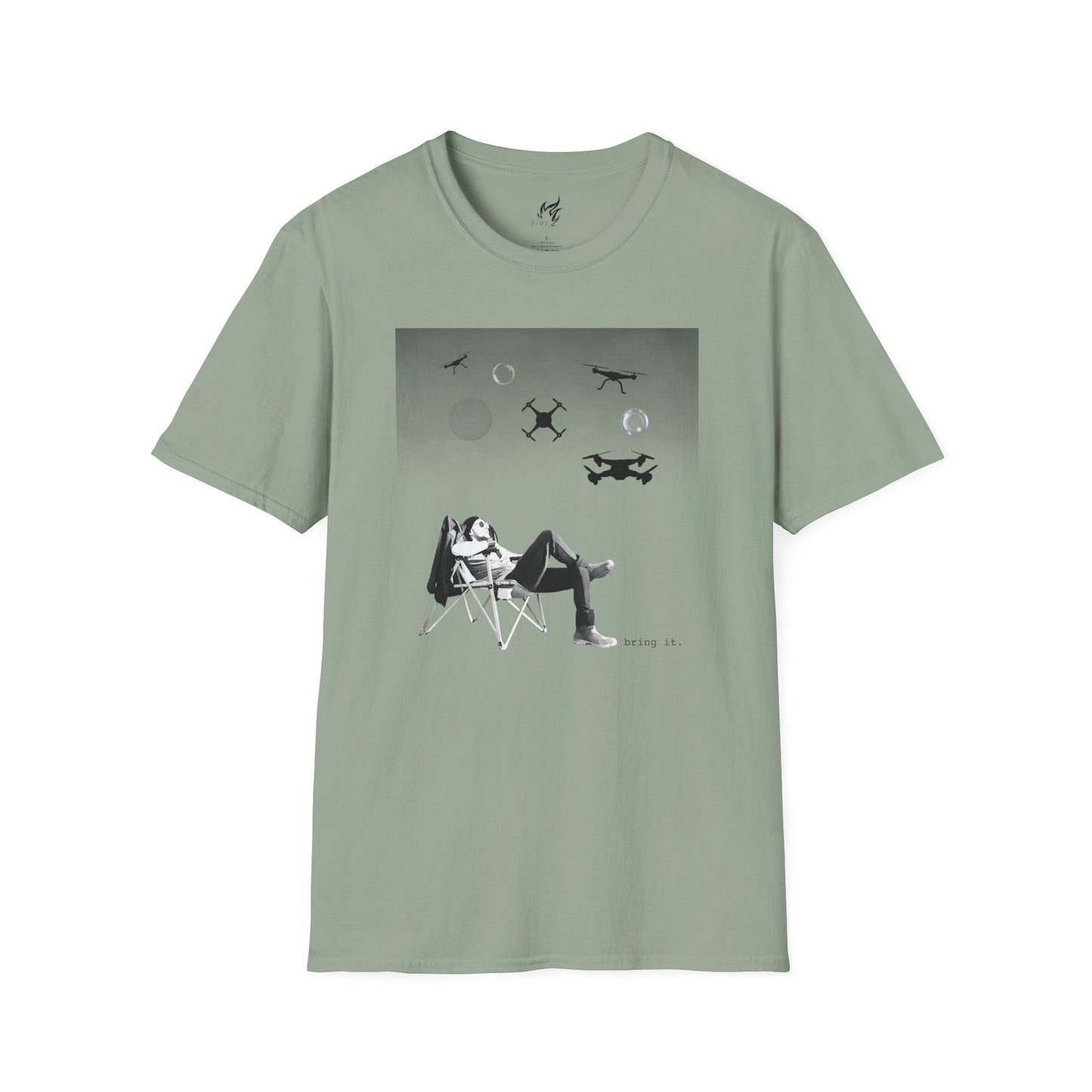 Bring it - Alien Orbs Drones Unisex Softstyle T-Shirt