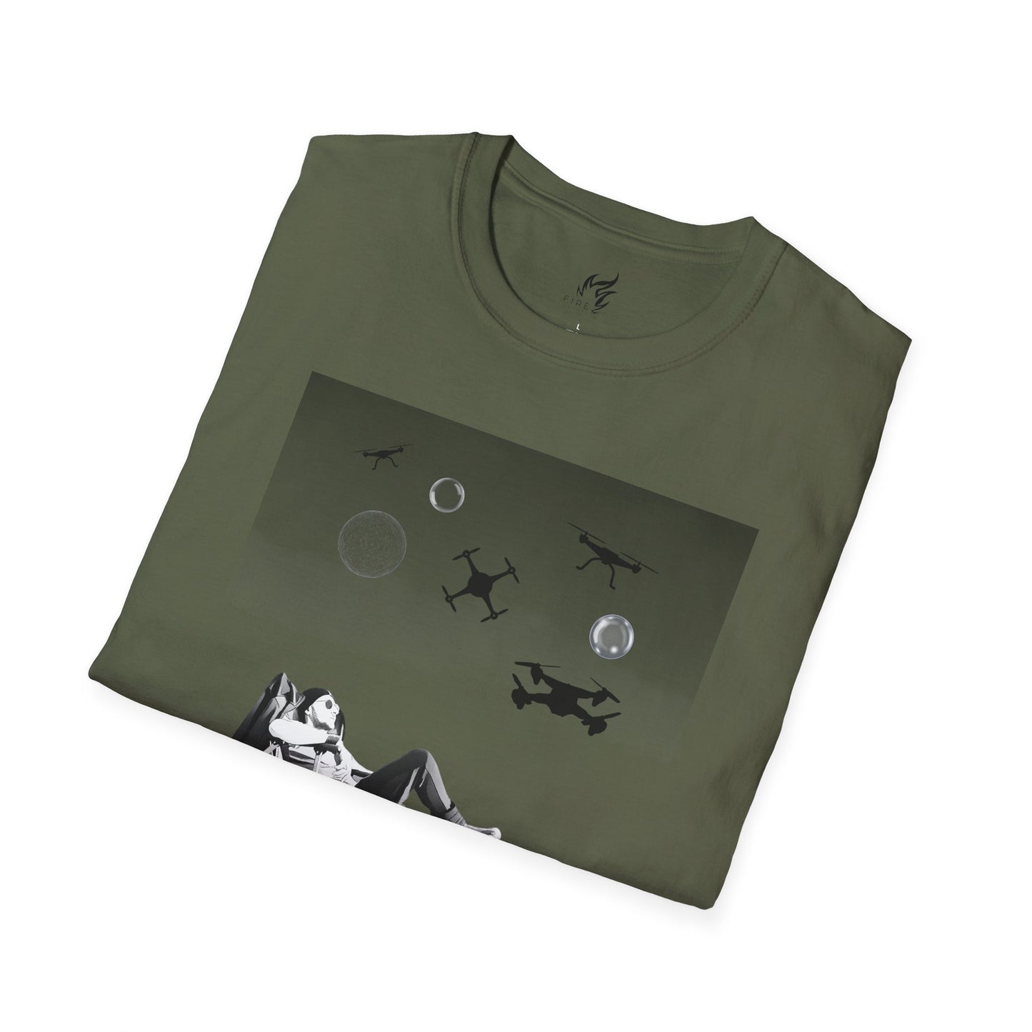 Bring it - Alien Orbs Drones Unisex Softstyle T-Shirt