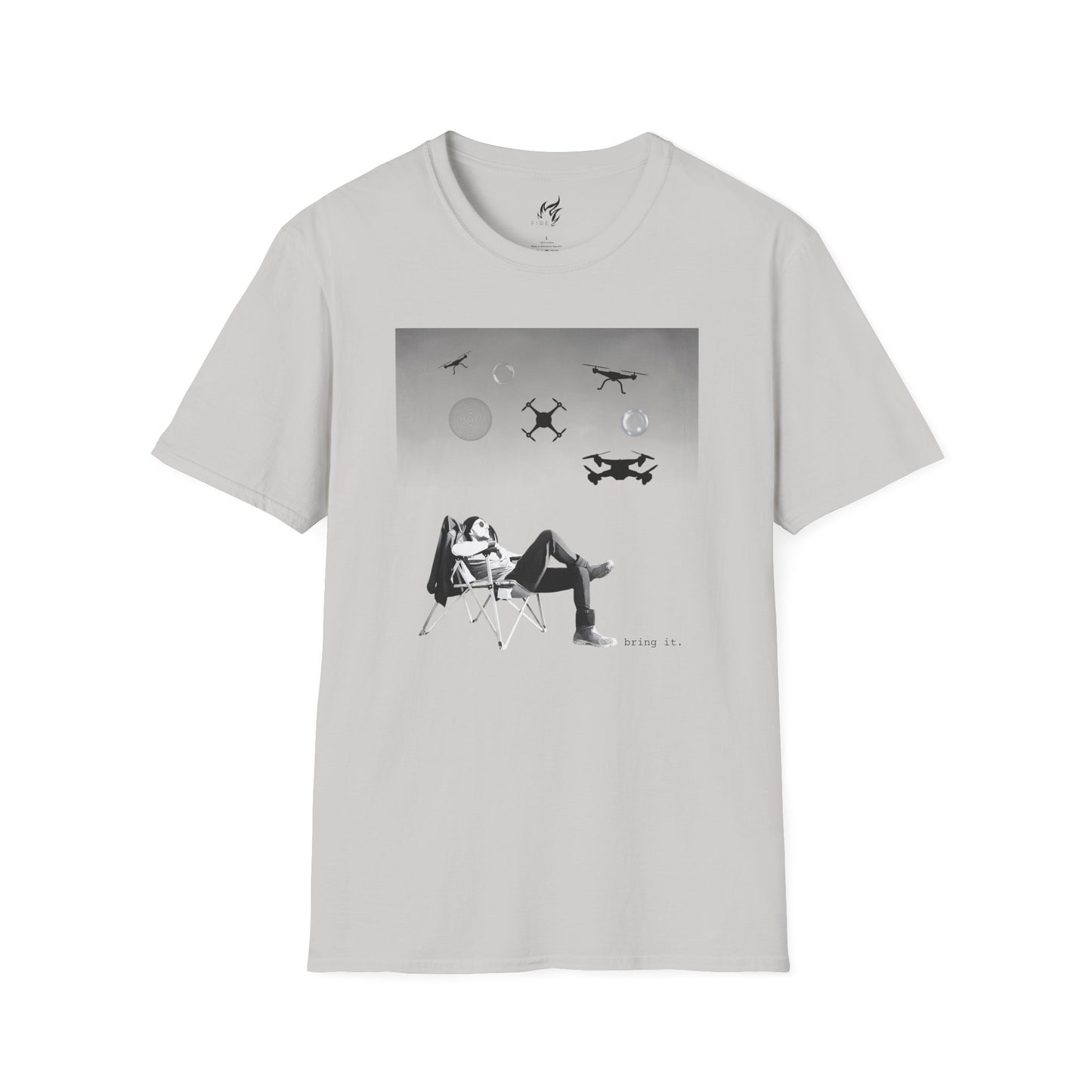 Bring it - Alien Orbs Drones Unisex Softstyle T-Shirt