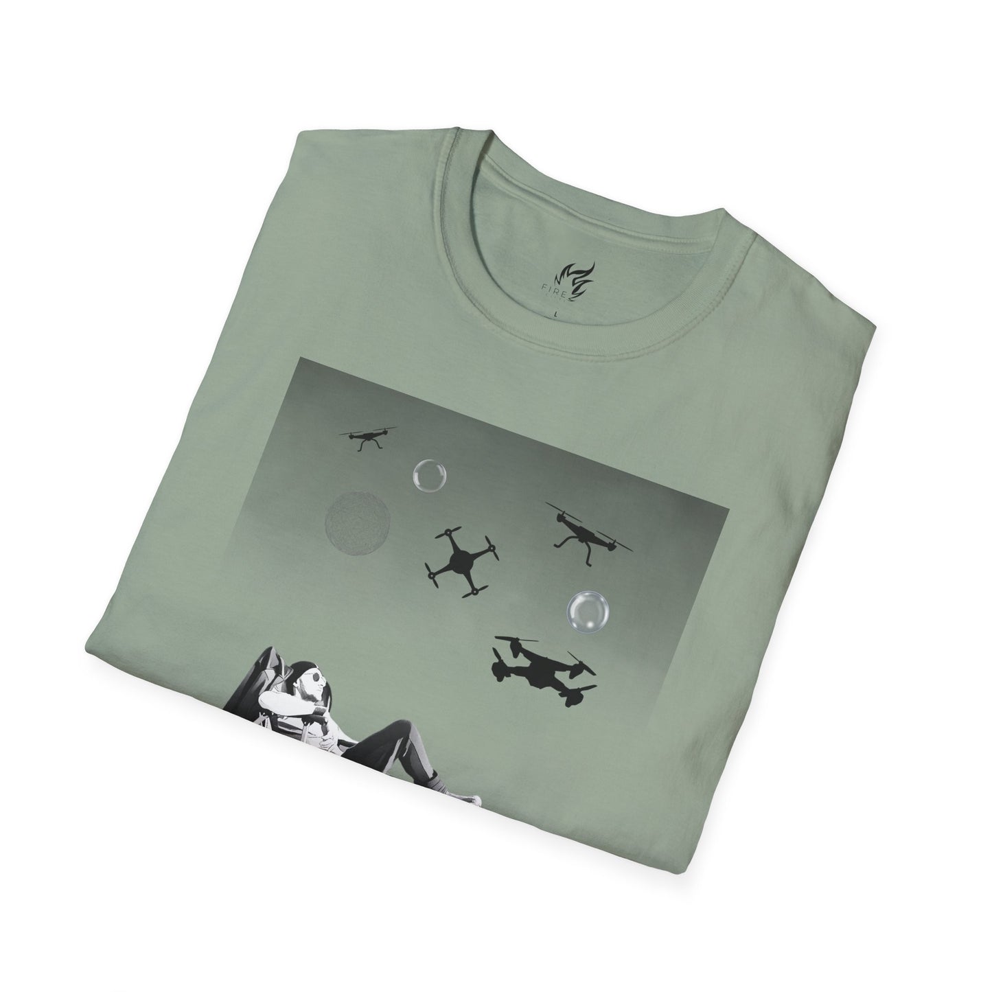 Bring it - Alien Orbs Drones Unisex Softstyle T-Shirt