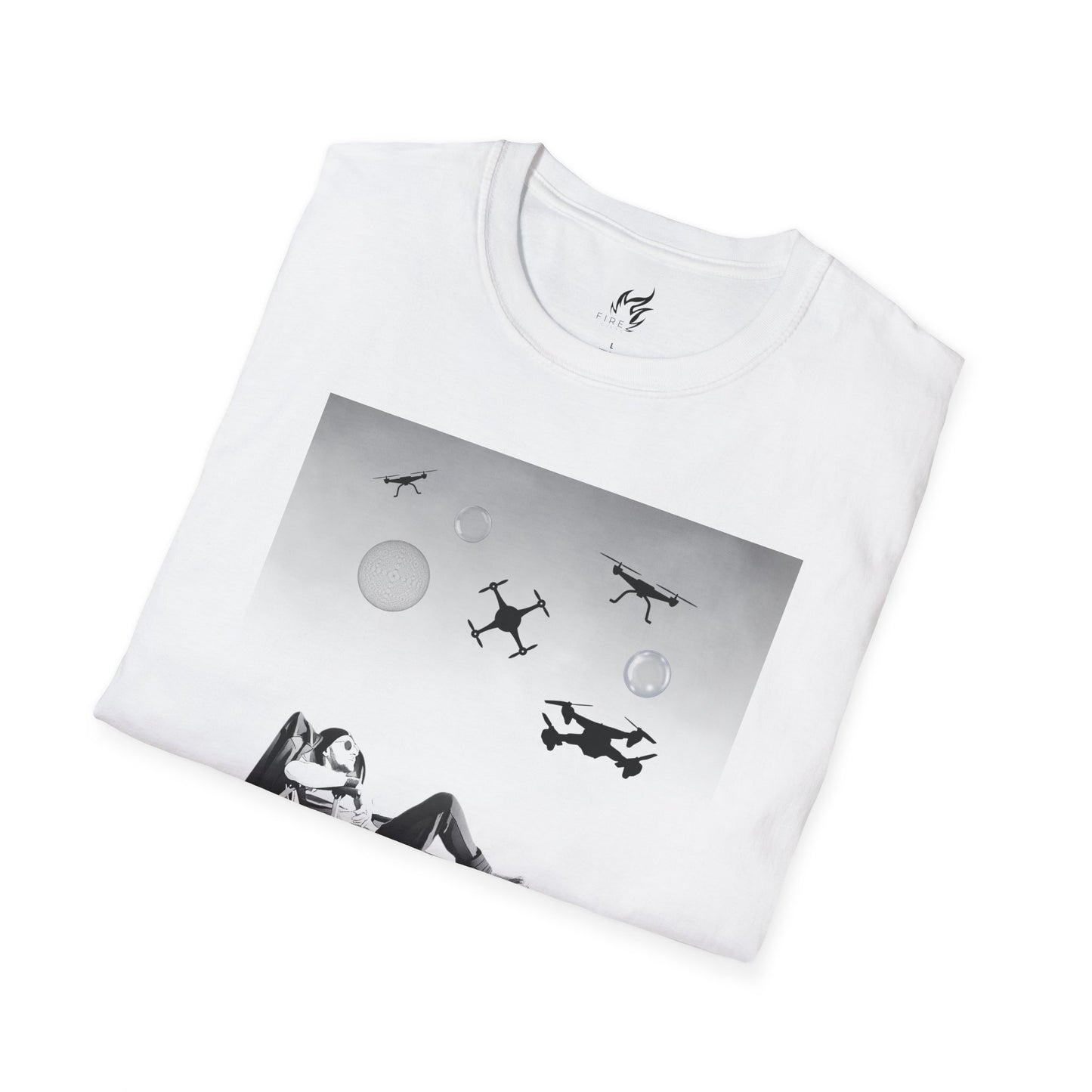 Bring it - Alien Orbs Drones Unisex Softstyle T-Shirt