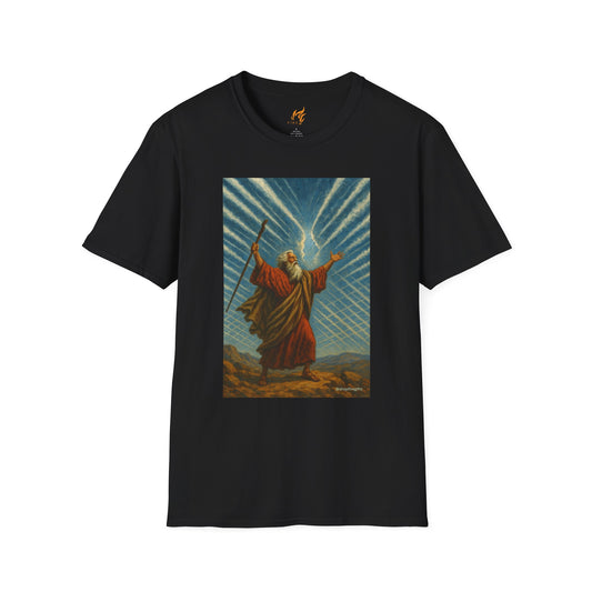 Moses Parts the Chemtrail Skies Softstyle T-Shirt