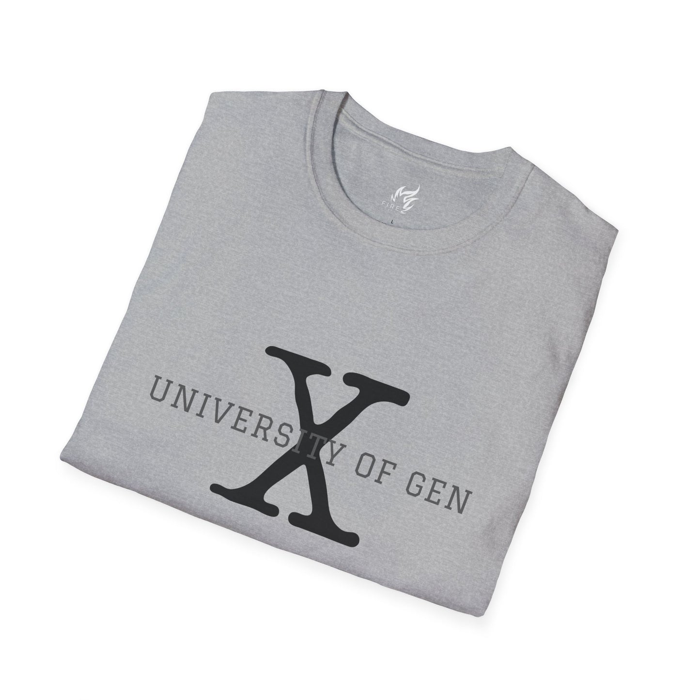 University of Gen X Latin Motto "DON'T CARE ABOUT YOUR FEELINGS" - Unisex Softstyle T-Shirt
