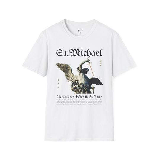 St. Michael Archangel Defend Us in Battle - Unisex Softstyle T-Shirt