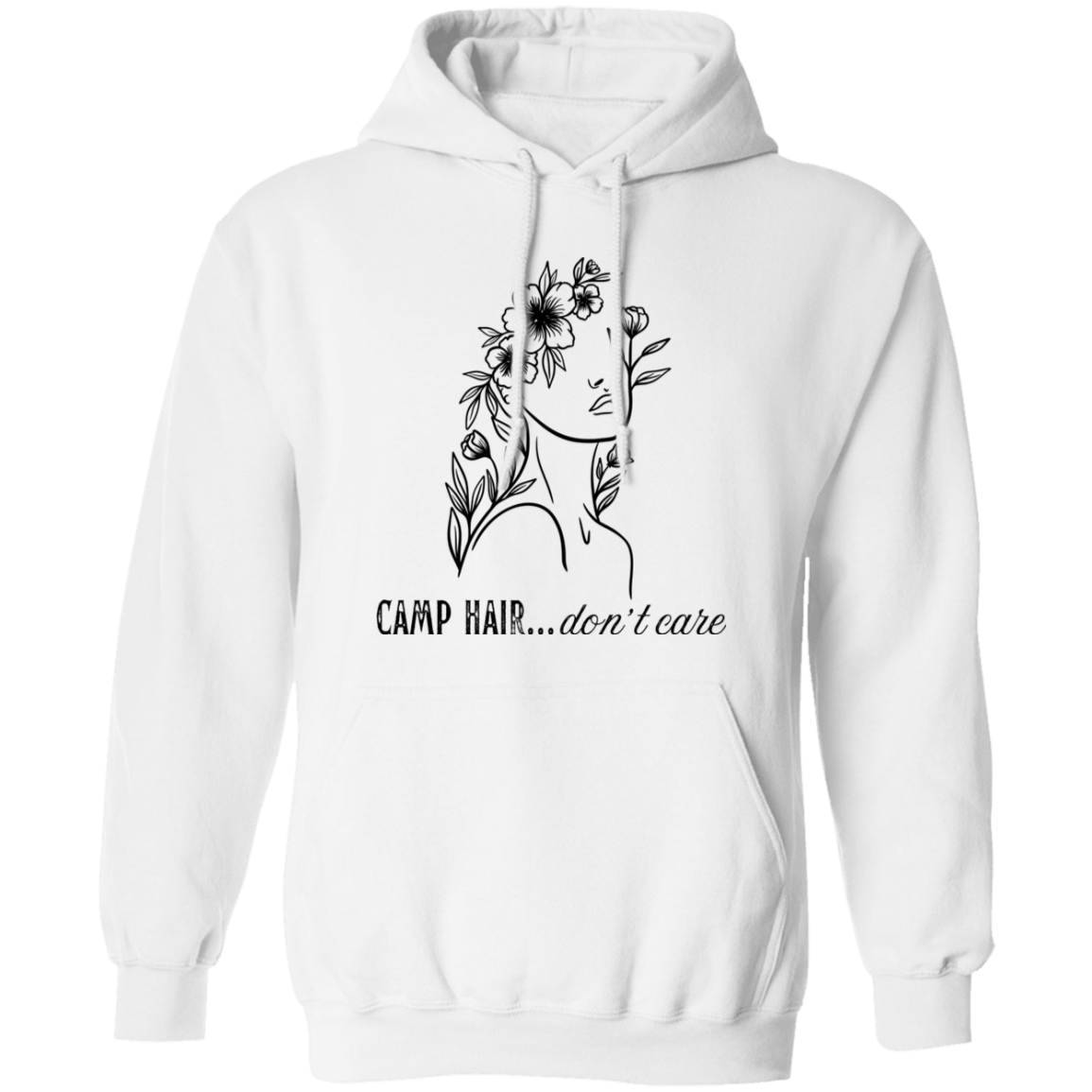 Camp Hair Don't Care Hoodie Sweatshirt Camping