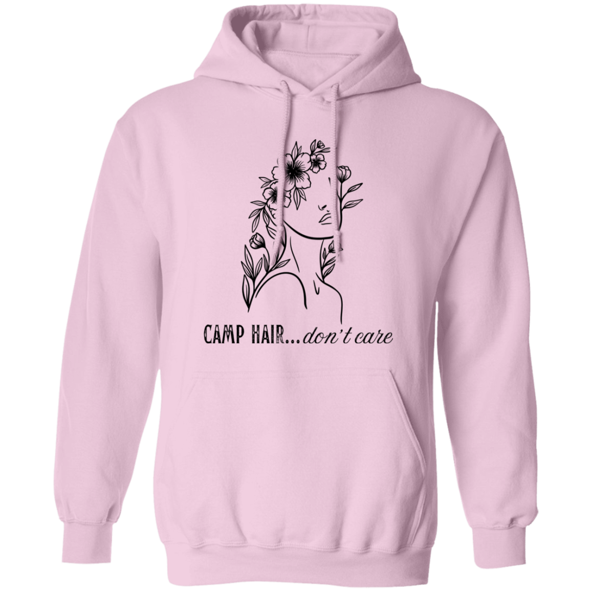 Camp Hair Don't Care Hoodie Sweatshirt Camping