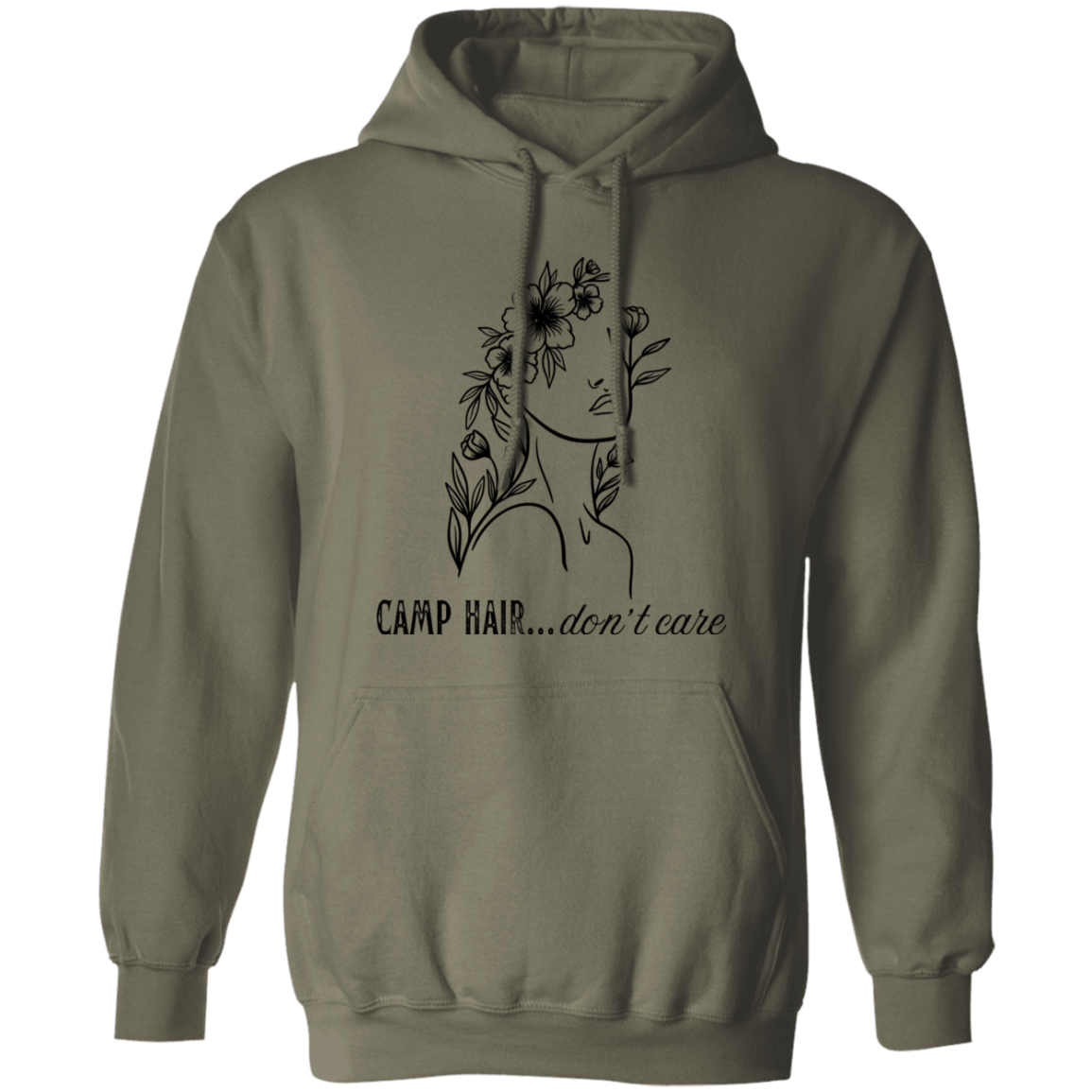 Camp Hair Don't Care Hoodie Sweatshirt Camping