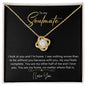 To My Soulmate | I Love You - Love Knot Necklace