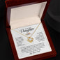 To My Daughter - Never Forget That I Love You - Love Knot Necklace